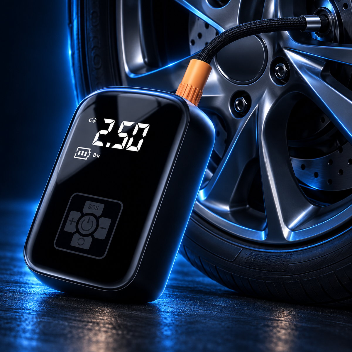 Zenforix Cordless Digital Tire Inflator — Zenforix branded detail view