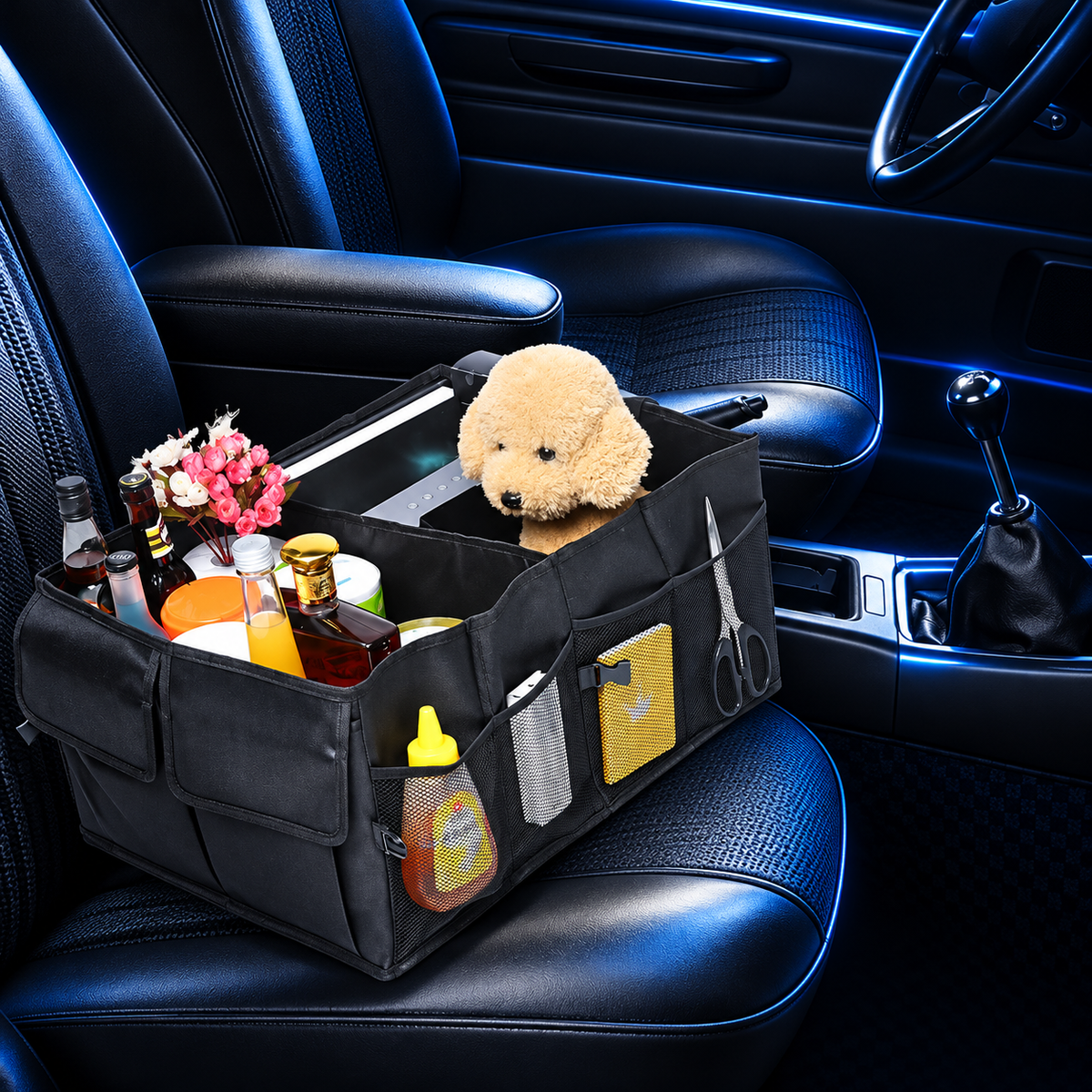 Zenforix 40L Foldable Trunk Organizer — branded detail view