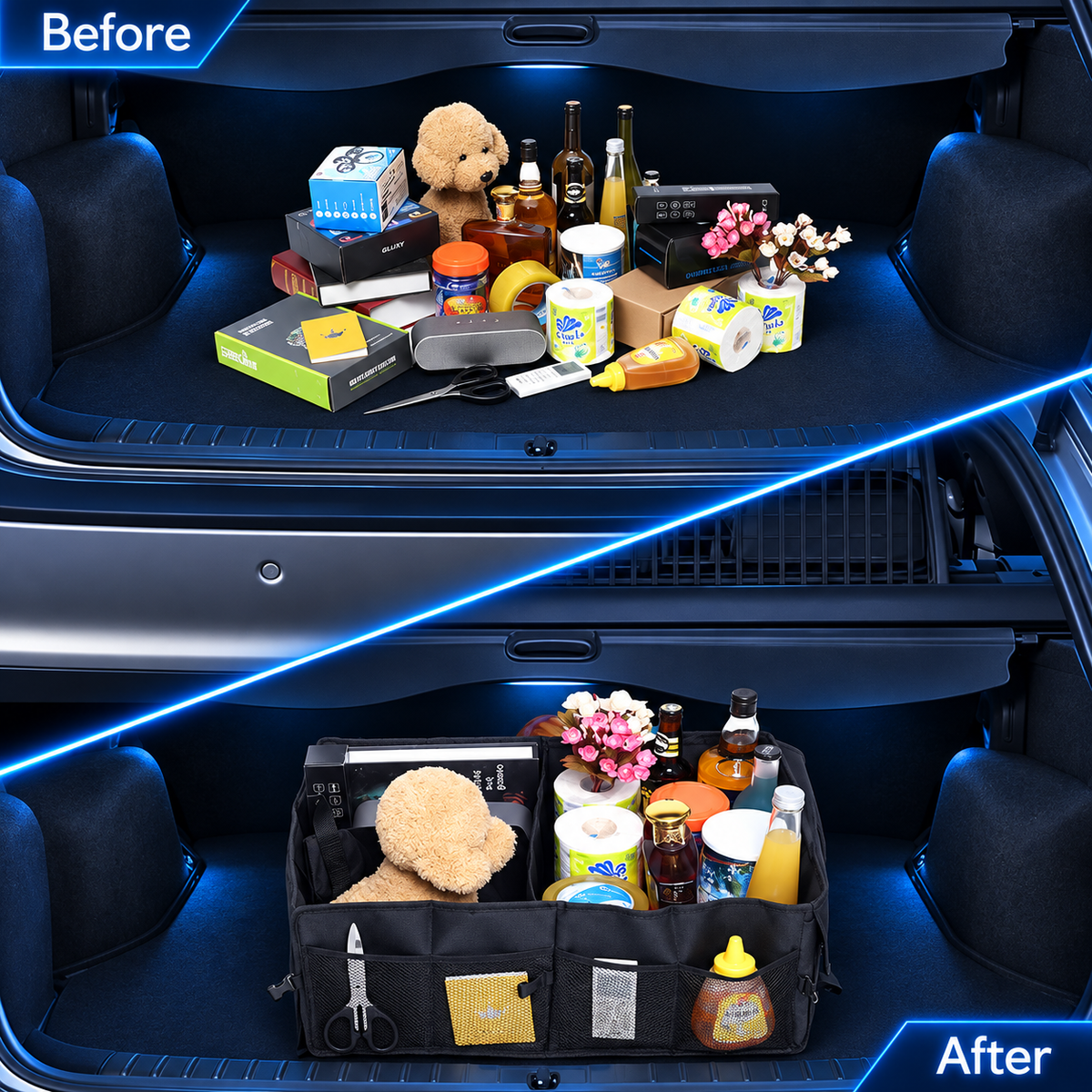 Zenforix 40L Foldable Trunk Organizer — branded gallery view