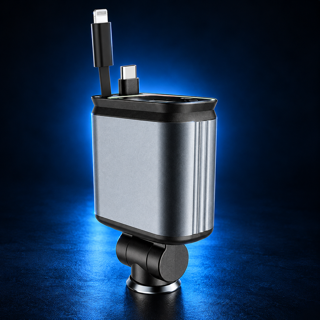 Zenforix 4-in-1 Retractable Car Charger — Zenforix branded product cover