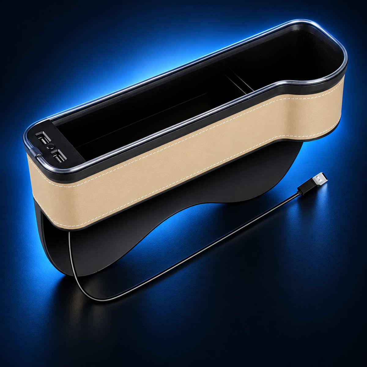 Zenforix Charging Seat-Gap Organizer — branded finish and connection view