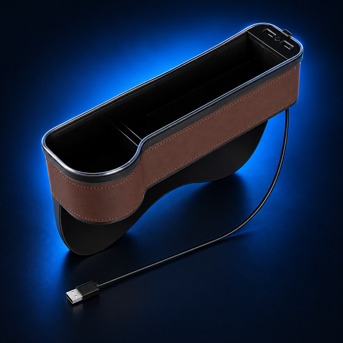 Zenforix Charging Seat-Gap Organizer — branded finish and connection view
