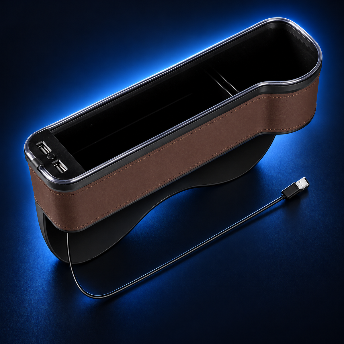 Zenforix Charging Seat-Gap Organizer — branded finish and connection view