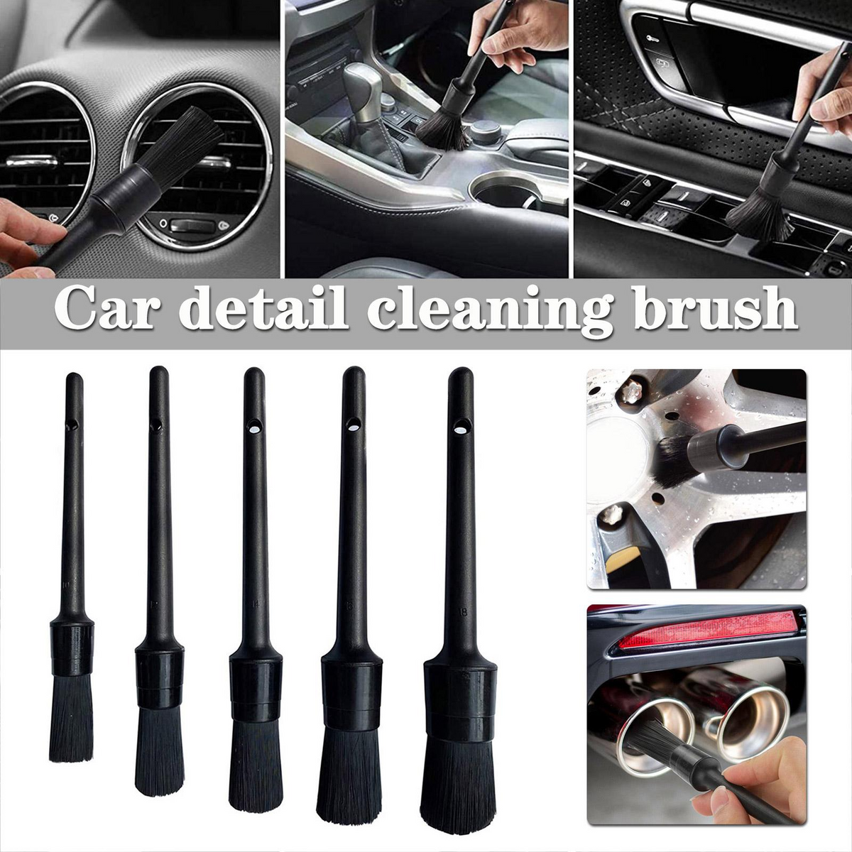 Car detailing brushes product view