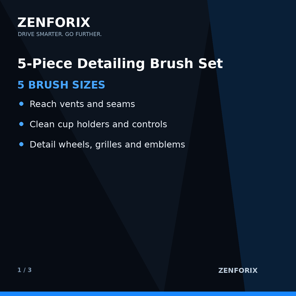 Zenforix detailing brush set key benefits